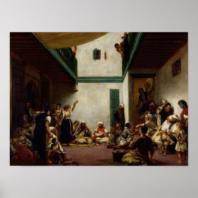 Póster Un boda judío en Marruecos, 1841 (Frente)