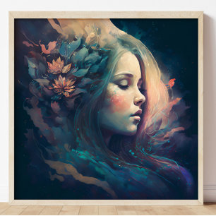 Póster Un bonito cuadro de arte de ensueño