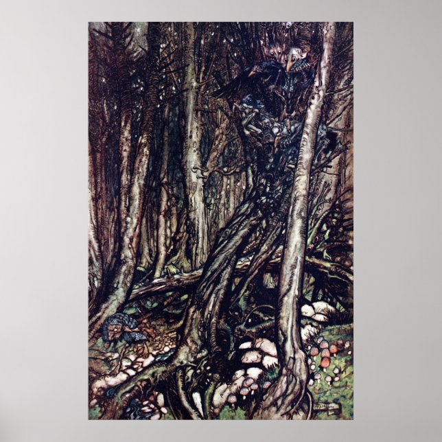 Póster Un bosque temible 1848 (Frente)