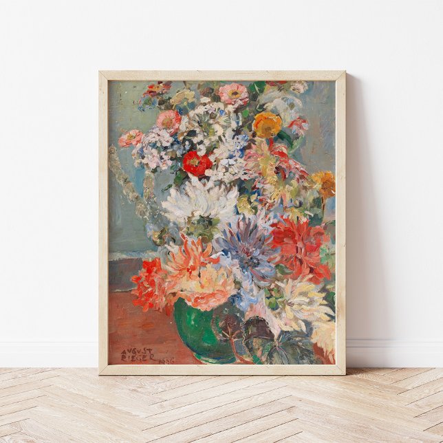 Póster Un Bouquet de flores de verano | August Rieger (Subido por el creador)