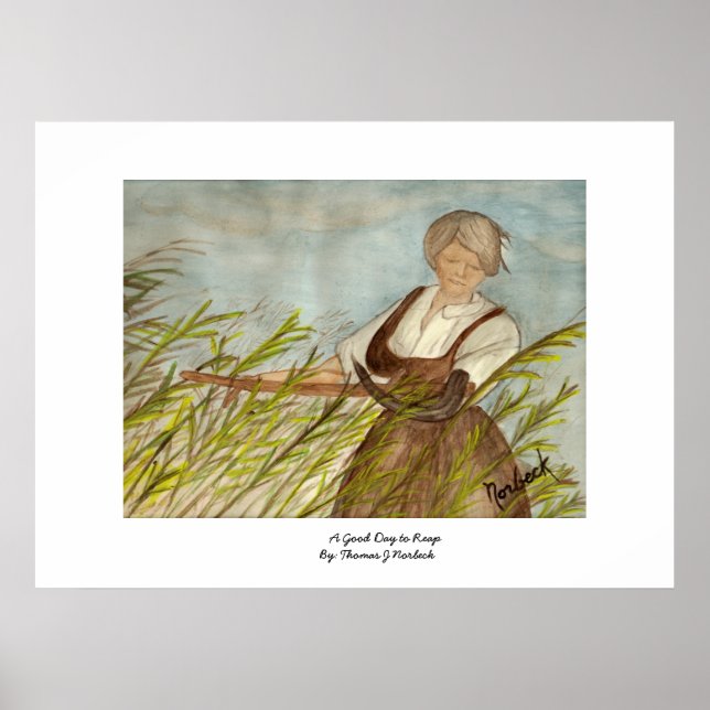 Póster Un buen día para cosechar (Frente)