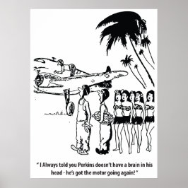 Póster Un buen mecánico, divertido, vintage