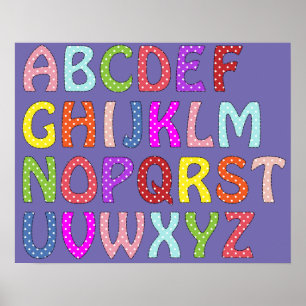 Póster Un buen Poster colorido con el ABC's For The Kids