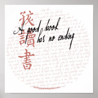 Póster Un buen Poster de libros