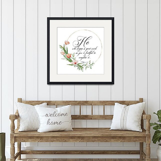 Póster Un buen trabajo, marco de tulipanes rosados (Subido por el creador)