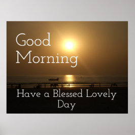 Póster Un Buenos Días Muy Feliz en Hacer