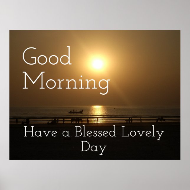 Póster Un Buenos Días Muy Feliz en Hacer (Frente)