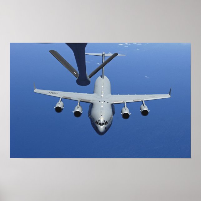 Póster Un C-17 Globemaster III se acerca al auge (Frente)