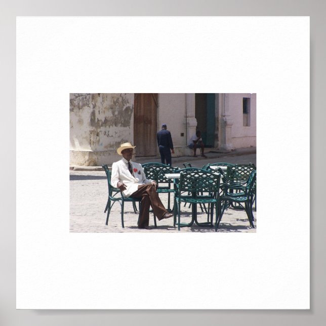 Póster Un caballero de La Habana. (Frente)