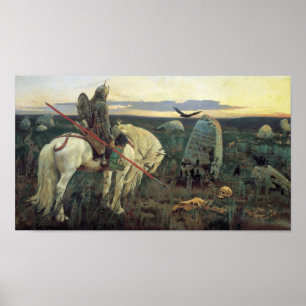 Póster Un caballero en los cruces