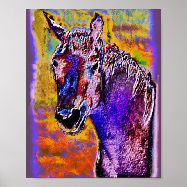 Póster Un Caballo de Muchos Colores (Frente)