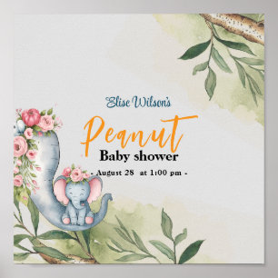 Póster Un cacahuete dulce está en camino