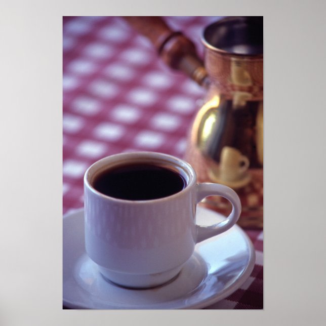 Póster Un café árabe. Siria. El medio (Frente)