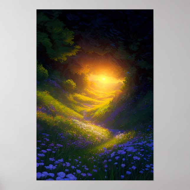 Póster Un camino a través del bosque (Frente)