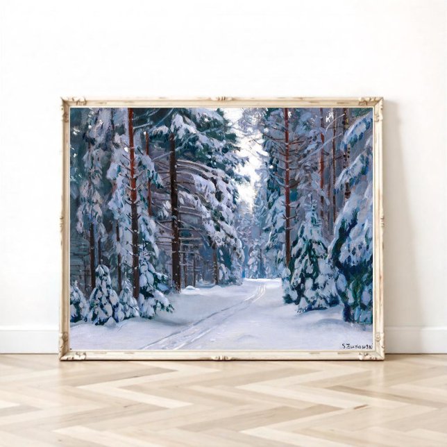 Póster Un camino nevado en el bosque (Subido por el creador)