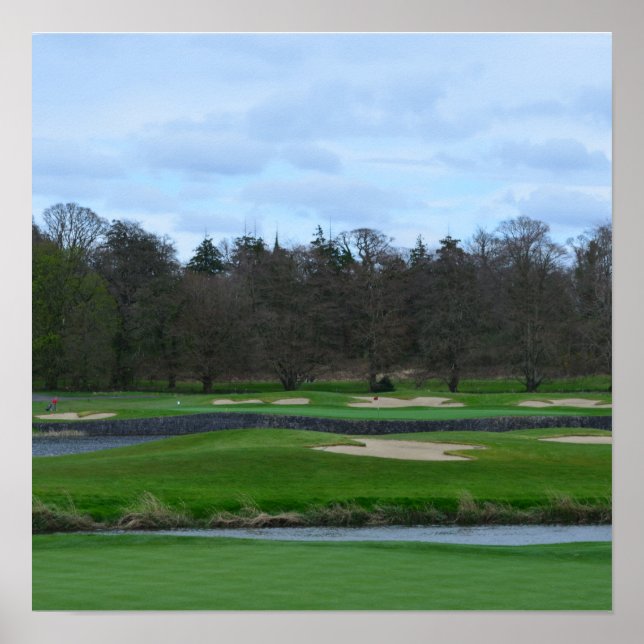 Póster Un campo de golf difícil (Frente)