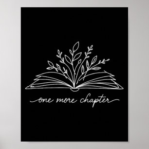 Póster Un capítulo más minimalista amantes de los libros 