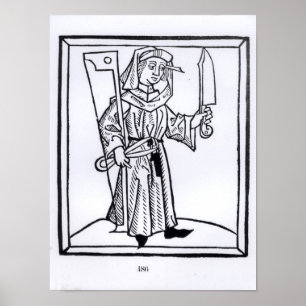 Póster Un carpintero