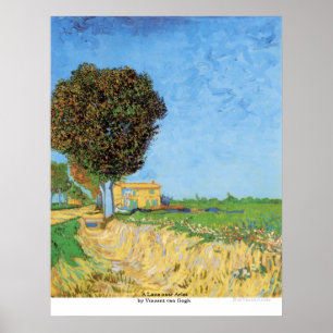 Póster Un carril cerca de Arles de Vincent van Gogh