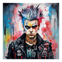 Un cartel punk