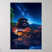 Un castillo japonés entre las estrellas