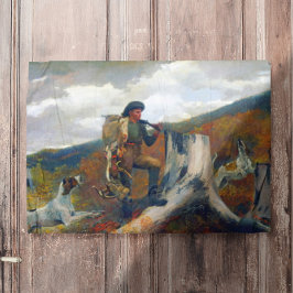 Póster Un cazador y perros Winslow Homer Circa 1891