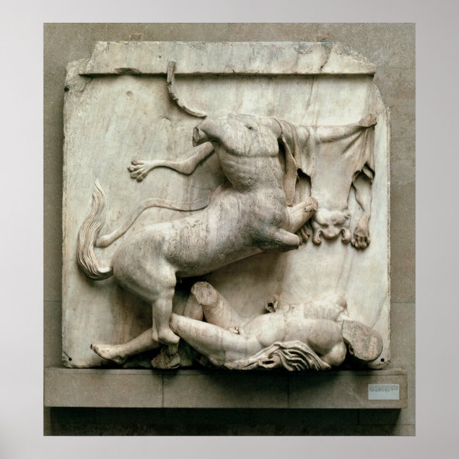 Póster Un Centaur triunfando sobre un Lapith (Frente)