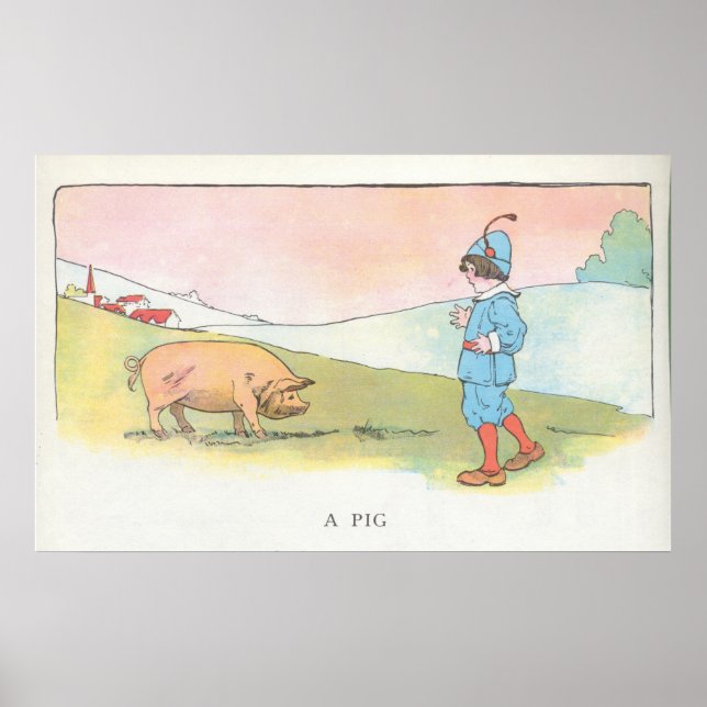 Póster Un cerdo (Frente)