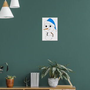 Póster un chibi snowman