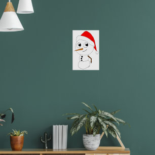 Póster un chibi snowman