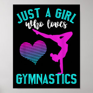Póster Un Chica a quien le encanta la gimnasia divertida 