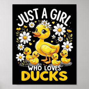 Póster Un Chica al que le encantan los patos