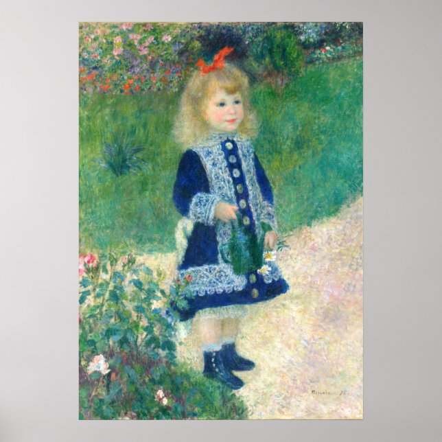 Póster Un Chica con un Bella Artes acuático de Can August (Frente)
