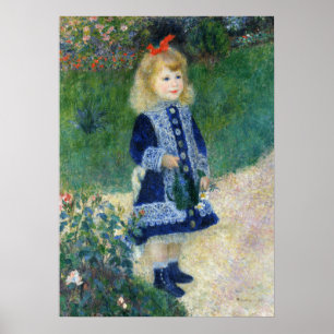 Póster Un chica con una lata de agua de Auguste Renoir