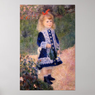 Póster Un Chica con una lata de agua de Pierre Renoir