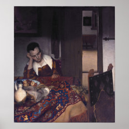 Póster Un Chica dormido por Johannes Vermeer