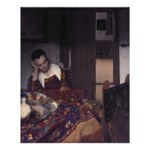 Un Chica dormido por Johannes Vermeer