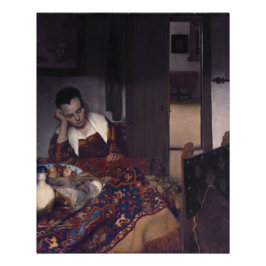 Póster Un Chica dormido por Johannes Vermeer