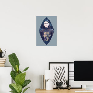 Póster "Un Chica no tiene nombre" Gráfico de Arya Stark