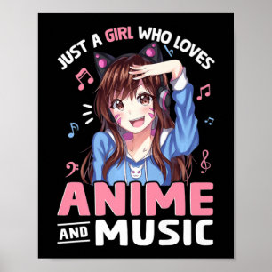 Póster Un Chica que ama a Anime y a Anime Lover