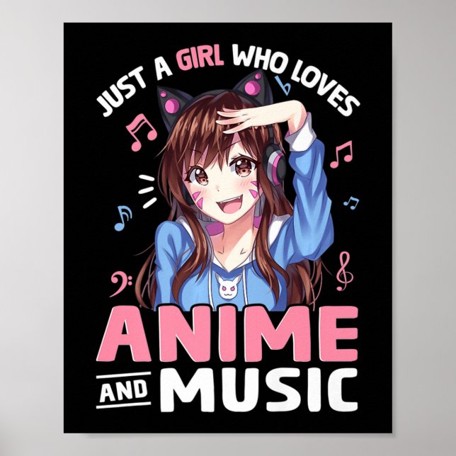Póster Un Chica que ama a Anime y a Anime Lover (Frente)
