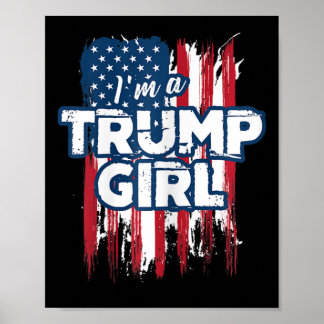 Póster Un Chica Trump a favor del presidente Donald Trump