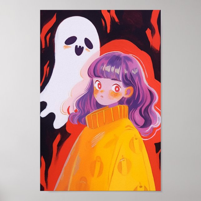 Póster Un Chica y un fantasma (Frente)