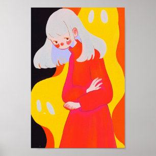 Póster Un Chica y un fantasma