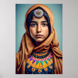 Póster Un chica yemení de Yemen