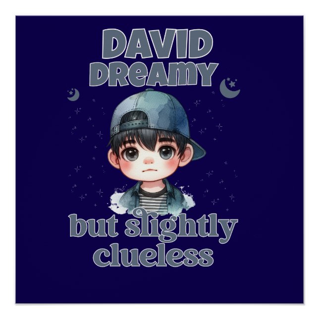 Póster Un chico lindo soñado pero un poco despistado (Anverso)