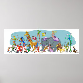 Póster Un circo feliz llega a la ciudad