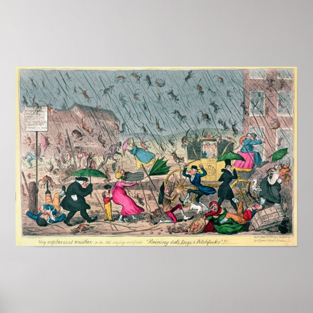 Póster Un clima muy desagradable, o el viejo dicho (Frente)