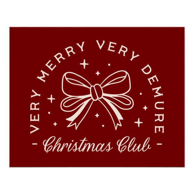 Póster Un club de chicas navideños alegres y muy recóndit (Anverso)