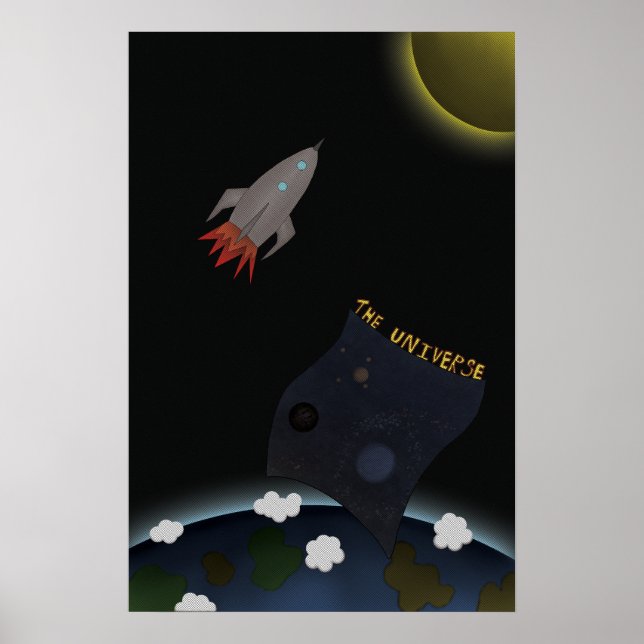 Póster Un cohete a la luna (Frente)